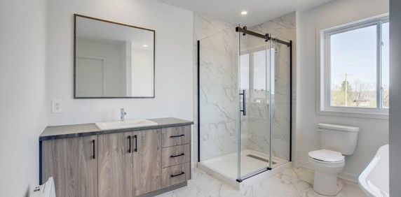 Vaste 61/2 sur 2 étage, style semi-détaché ! NEUF! Décembre 2025, Cour privé - Photo 2