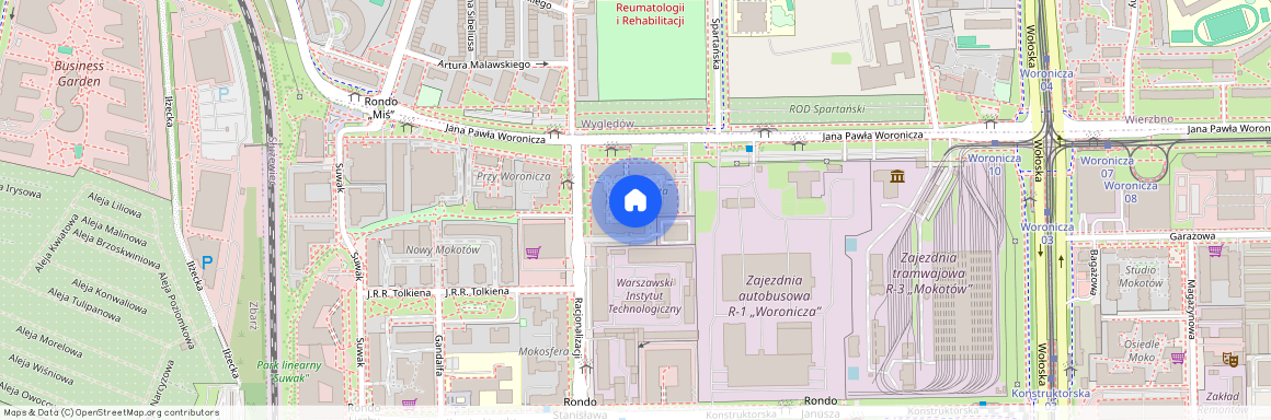 ul. Jana Pawła Woronicza, Służewiec, Mokotów, Warszawa, mazowieckie