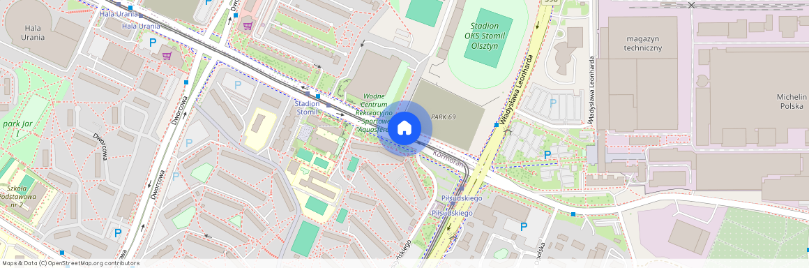 al. Aleja Marszałka Józefa Piłsudskiego 36, Kormoran, Olsztyn, warmińsko-mazurskie