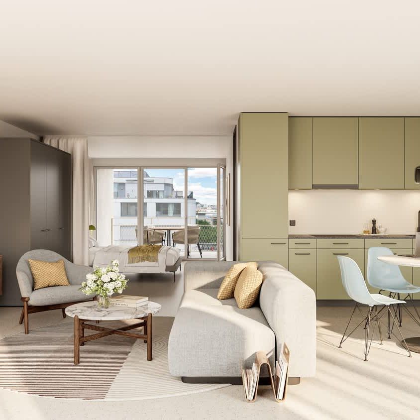 1.5 Zimmer, 75 m², 2. Stock - Foto 1