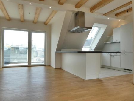 DG-Wohnung mit Traumausstattung und 50m² Dachterrasse - Nähe Karmelitermarkt und 1. Bezirk!! - Photo 3