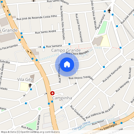 Rua Maria Antônia Carmona - Campo Grande, São Paulo - SP