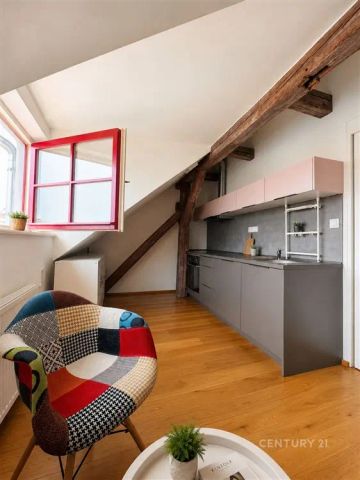 Stylový podkrovní byt 2+kk s výhledem na Vítkov - Karlín - Фото 3