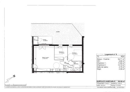Location Appartement 3 pièces 66m² PINS JUSTARET 31860 - Photo 5