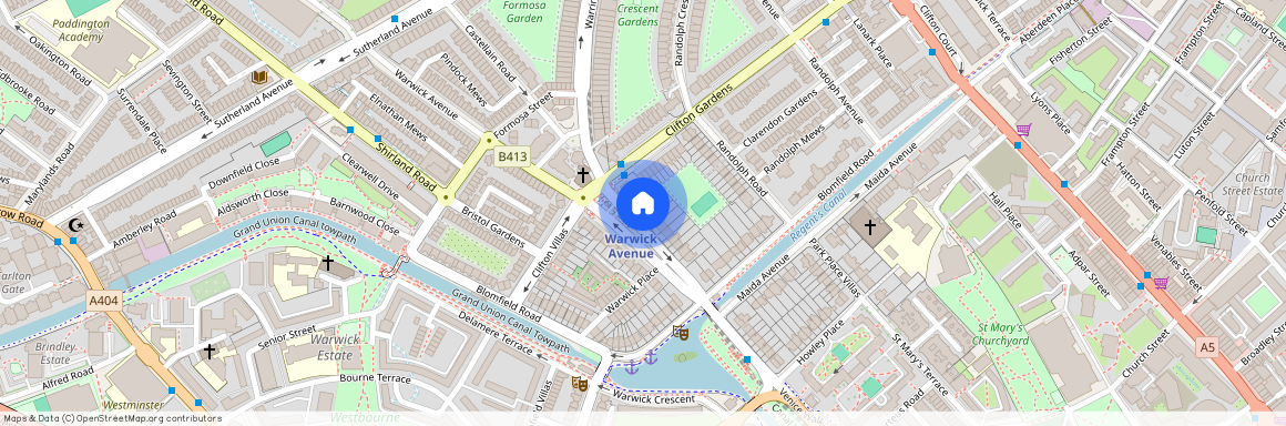 Warwick Avenue, Little Venice, London, W9 2PT, United Kingdom