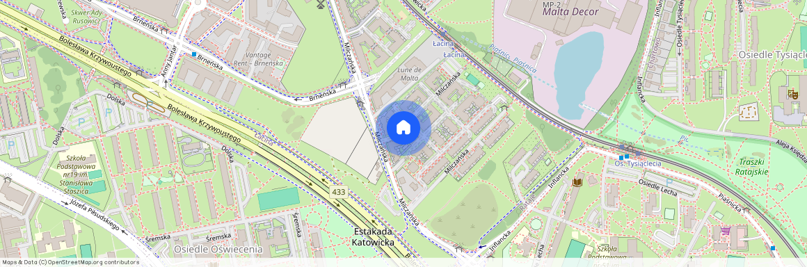 ul. Milczańska, Łacina, Nowe Miasto, Poznań, wielkopolskie