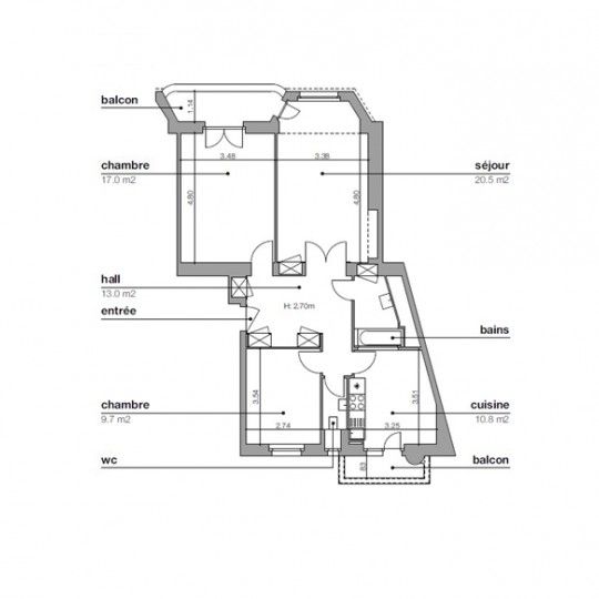 Rue Centrale 17, 1003 LAUSANNE | Appartement 3.5 pièces - Foto 2