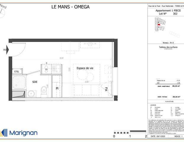 location Appartement T1 DE 20.16m² À LE MANS - Photo 1