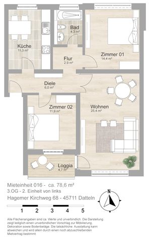 Ideale Wohnung mit Balkon *bereits modernisiert* - Photo 3