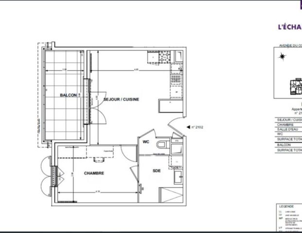 location Appartement T2 DE 42.07m² À COGOLIN - Photo 1