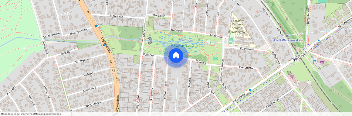 ul. Rybacka, Marysin, Bałuty, Łódź, łódzkie