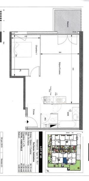 Appartement 2 pièces – 47 m² - Photo 2