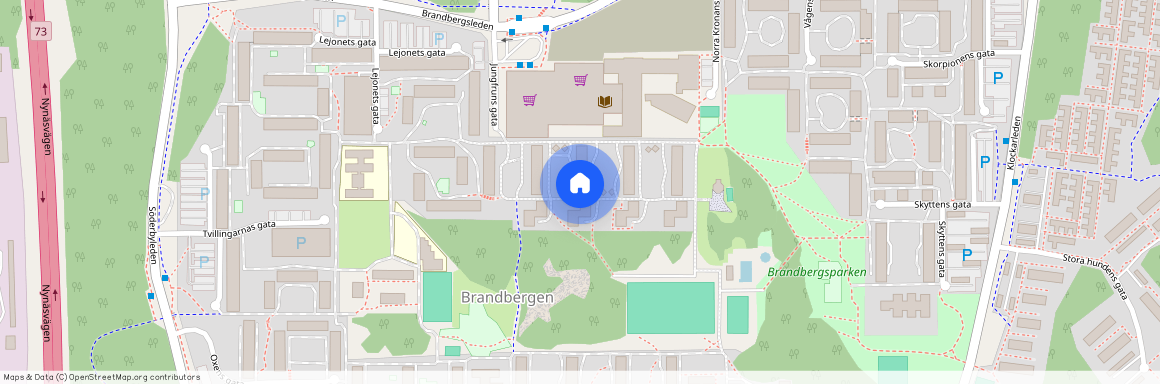 Jungfruns Gata 405, Brandbergen