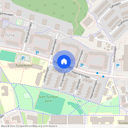 Prästgårdsvägen, Tumba