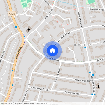 Queen Annes Gardens, Enfield EN1, North London