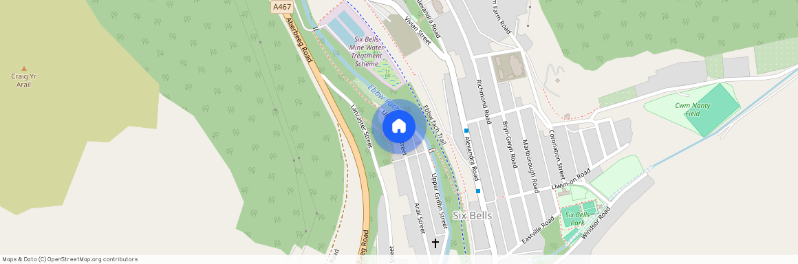 Upper Arail Street, Six Bells, Abertillery