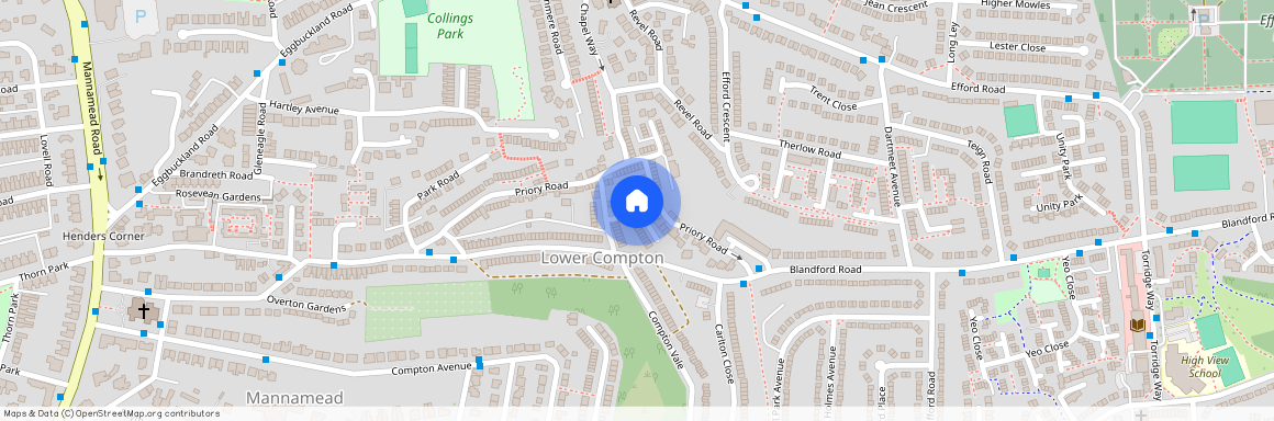 Priory Lawn Terrace - Two Double Bedroom Home in a Quiet Location