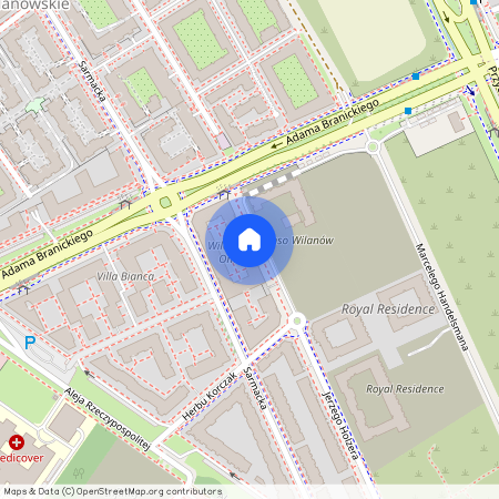 ul. Sarmacka, Błonia Wilanowskie, Wilanów, Warszawa, mazowieckie