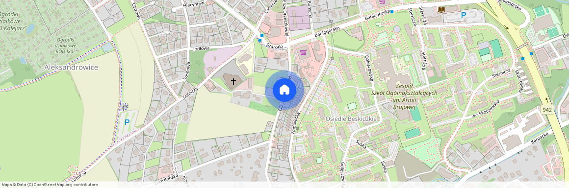 ul. Elizy Orzeszkowej, Osiedle Beskidzkie, Bielsko-Biała, śląskie