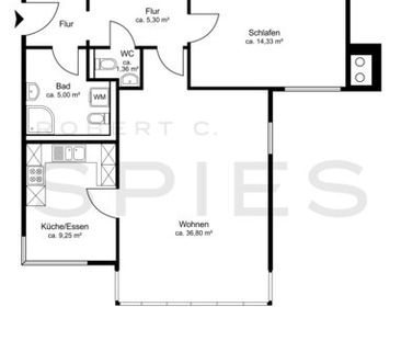 Wohnen im Grünen Oberneulands: Helle, optimal geschnittene 2-Zimmer... - Photo 3