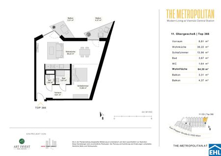 THE METROPOLITAN - Modern Living im belebten Sonnwendviertel! - Foto 4