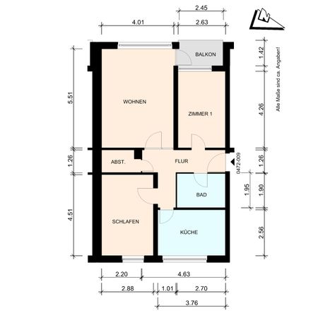 Modernisierte 3-Zimmer-Wohnung im Hochparterre mit Balkon - 24568 Kaltenkirchen - Photo 4