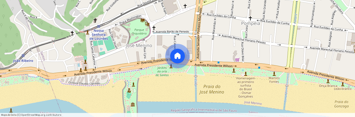 Avenida Presidente Wilson, 136 - José Menino, Santos - SP