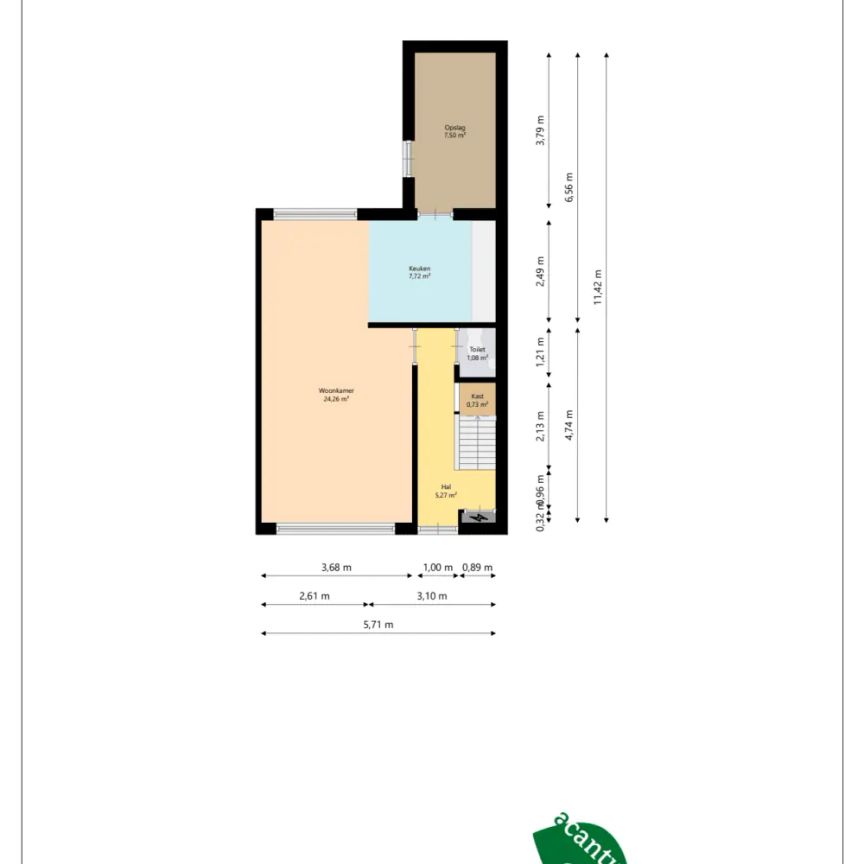 Maison d'angle Abraham Toncmanstraat 29, Oude Pekela - À louer - Foto 2