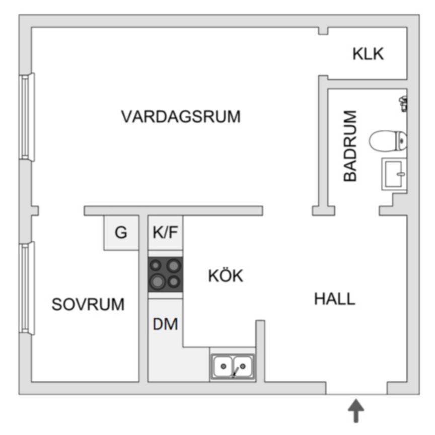 En två-rumslägenhet i Vasastans centrum. Gångavstånd till restauranger, livsmedelsbutiker och rekreationsområden. Bara två minuter från tunnelbanestationen Odenplan och bussförbindelser. - Foto 1