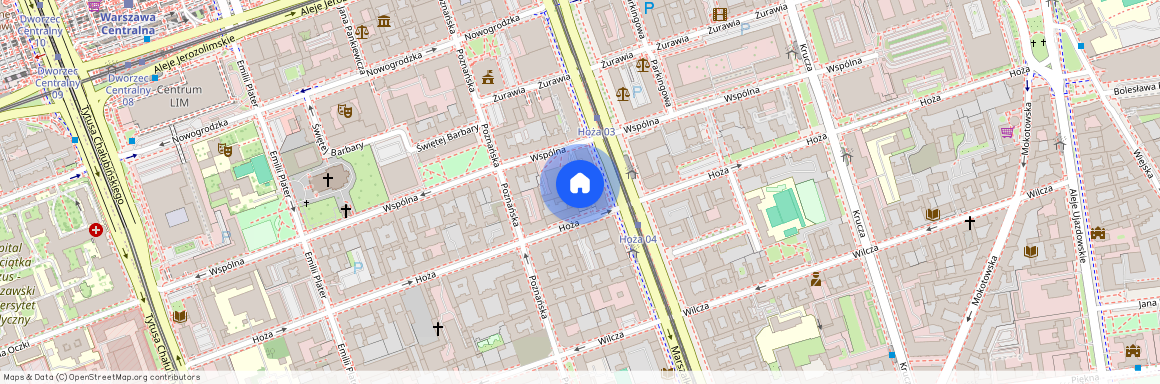 Śródmieście, Śródmieście Południowe, ul. Hoża 50, Warszawa