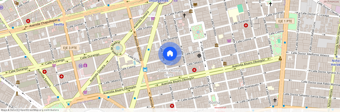 Calle Colima 229, Roma, 06700 Mexico City, CMX, Mexico