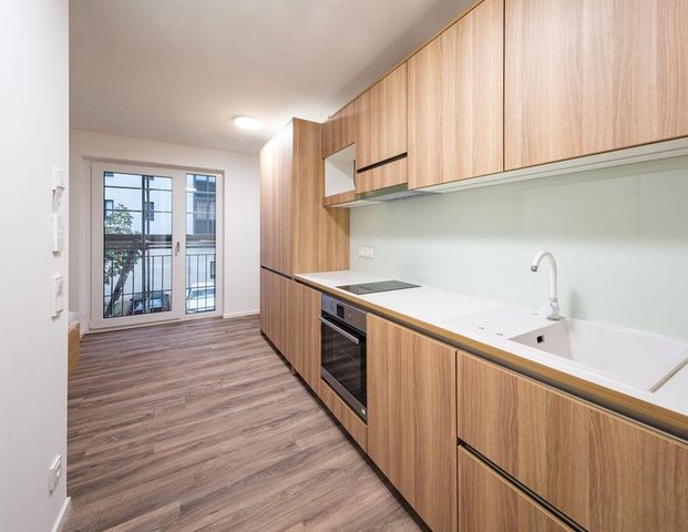 Erstbezug - Möbliertes 1 Zimmer-Apartment mit Einbauküche und Terrasse - Typ A1 - Rückgebäude - Foto 1