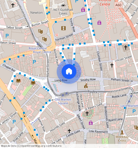 ** Long Row, NG1 2DR, Nottingham