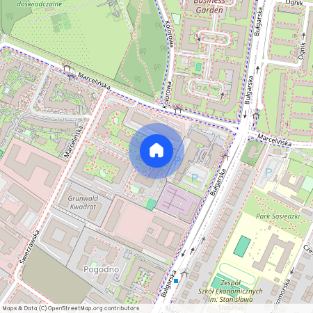 ul. Marcelińska, Marcelin, Grunwald, Poznań, wielkopolskie