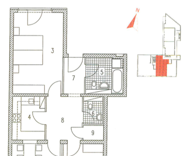 Untermiete: 3 Zimmer Wohnung in Mitte (77m², Parkblick, A) - Photo 3