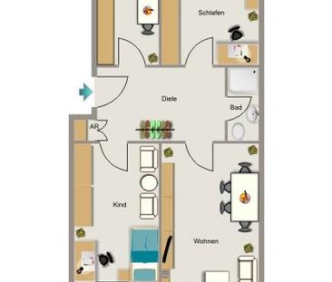 Helle 3-Zimmer-Etagenwohnung in Kamp-Lintfort – 63,26 m² auf der 3.... - Photo 6