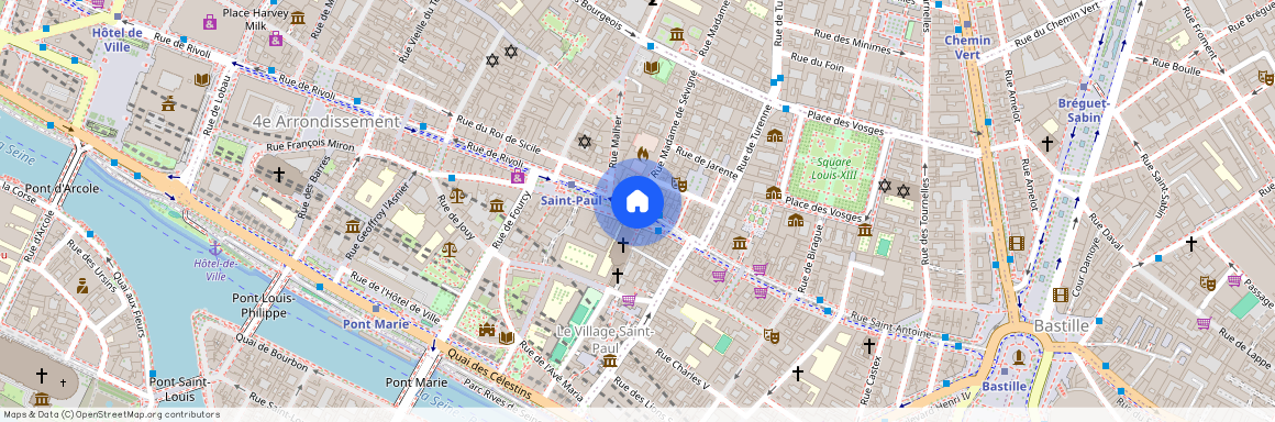 Rue Saint Antoine et Rue de Rivioli 75004 Paris (4e arrondissement)