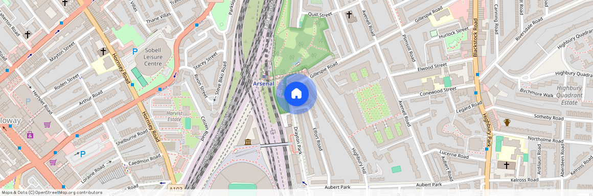 Drayton Park, Highbury, N5
