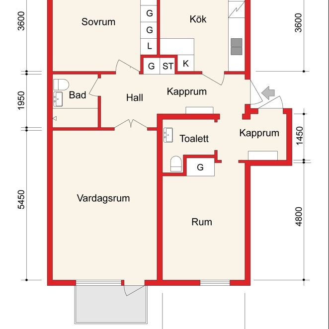 3 rok Villavägen 5b, Rimbo (nyrenoverad) - Foto 2