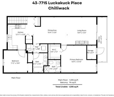 7715 Luckakuck Place town house — Chilliwack, BC (2-Bedroom) - 2 Be... - Photo 6