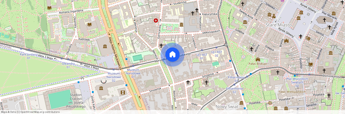 ul. Marszałka Józefa Piłsudskiego, Nowy Świat, Stare Miasto, Kraków, małopolskie