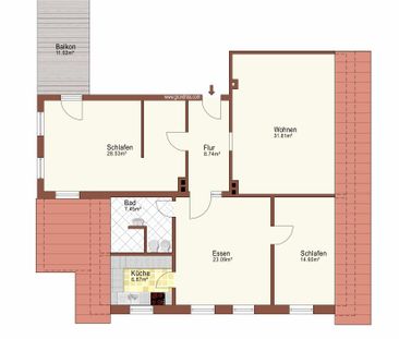 Großzügige, möblierte Wohnung in Porta Westfalica, Barkhausen - Foto 1