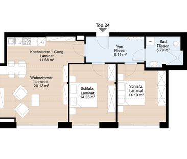 74 m² | 3 Zimmer | Gemeinschaftsgarten | Denkstraße, Linz - Photo 4