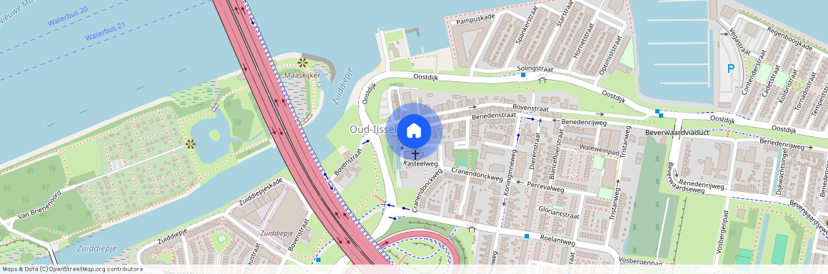 Oud IJsselmonde, 3077 BN, Kasteelweg, Rotterdam