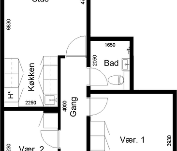 2½-værelses studiebolig - Photo 1