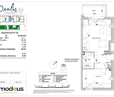 Location Appartement 2 pièces 42m² ST HERBLAIN 44800 - Photo 3