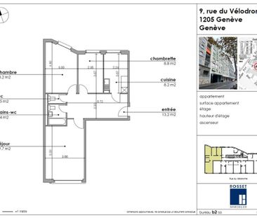 Appartement de 3.5 pièces au 3ème étage entièrement rénové d'env. 68m2 - Foto 3
