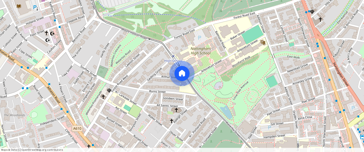 ** Waverley Street, Nottingham, NG7 4DX