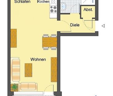 Gut und günstig für Starter! Ideale Erstwohnung! Mit WBS! - Foto 4