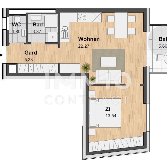 WEIHNACHTSAKTION: 1. MONAT MIETFREI: SCHÖNE 2-ZIMMERWOHNUNG MIT TOP AUSSTATTUNG+ BALKON + TG - Photo 1